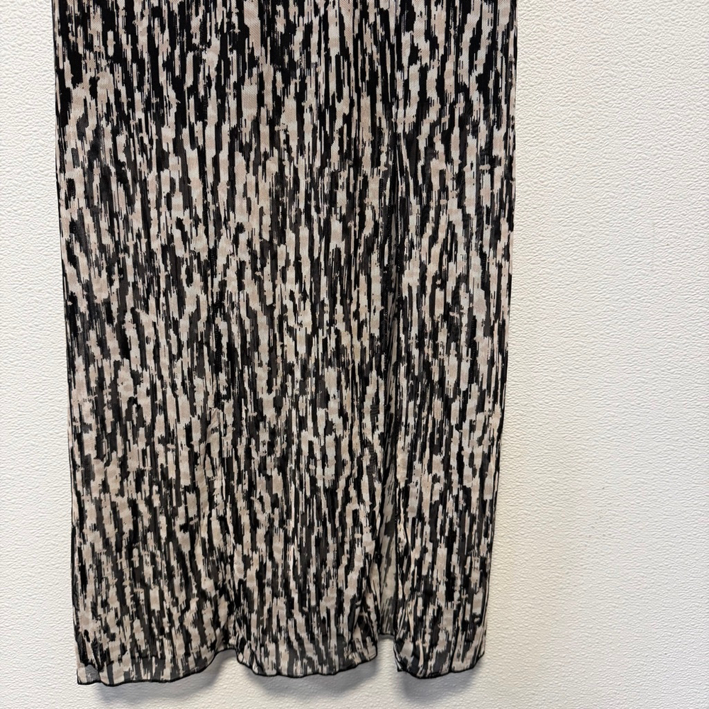DONNA MORGAN Long Sleeve Dress Size 0 Black Cream New NWT MSRP:$128 A-Line - Picture 13 of 16